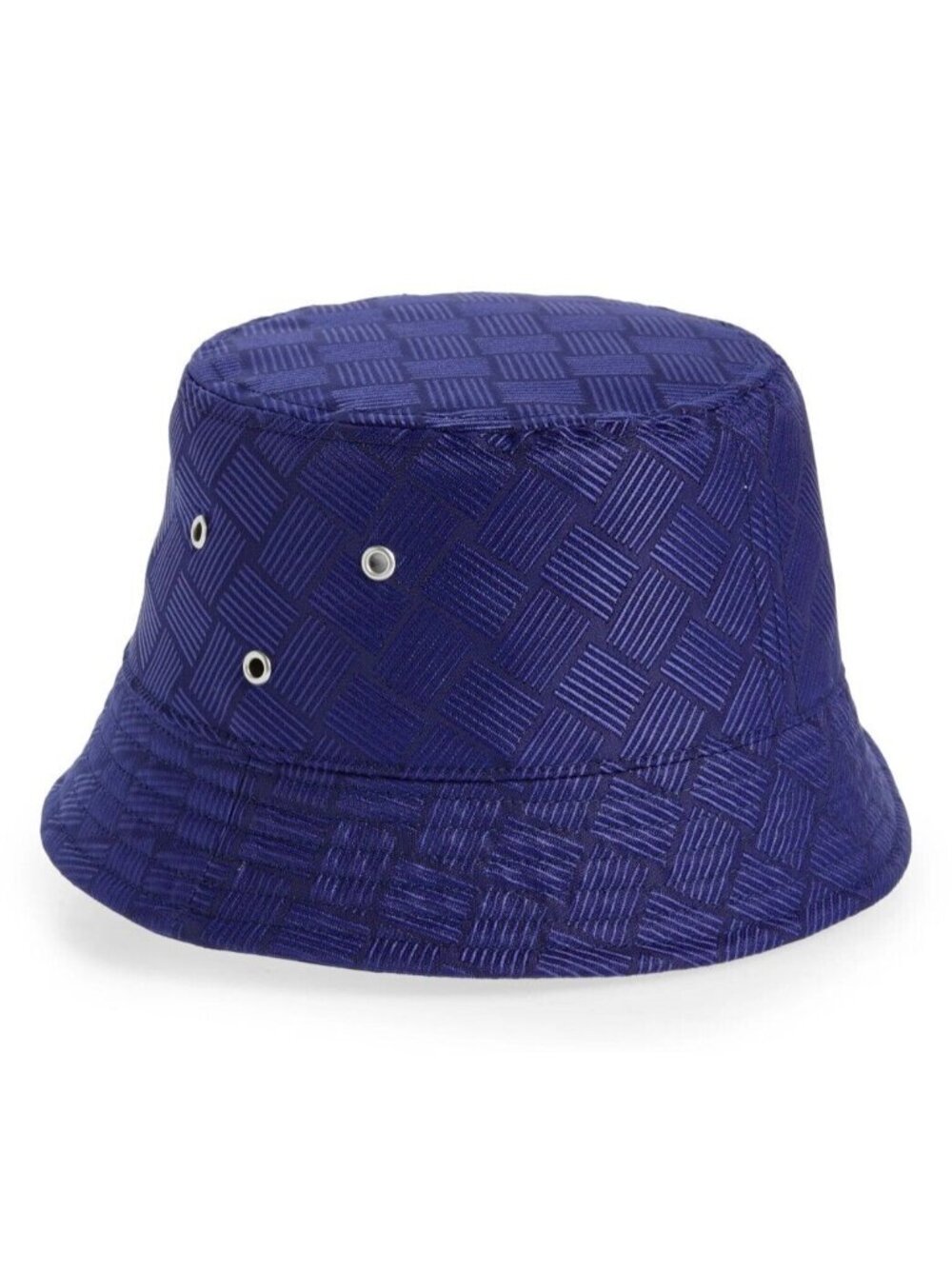 Bottega Veneta Intrecciato Jacquard Bucket Hat Unicorn Blue Size M - Italy Made